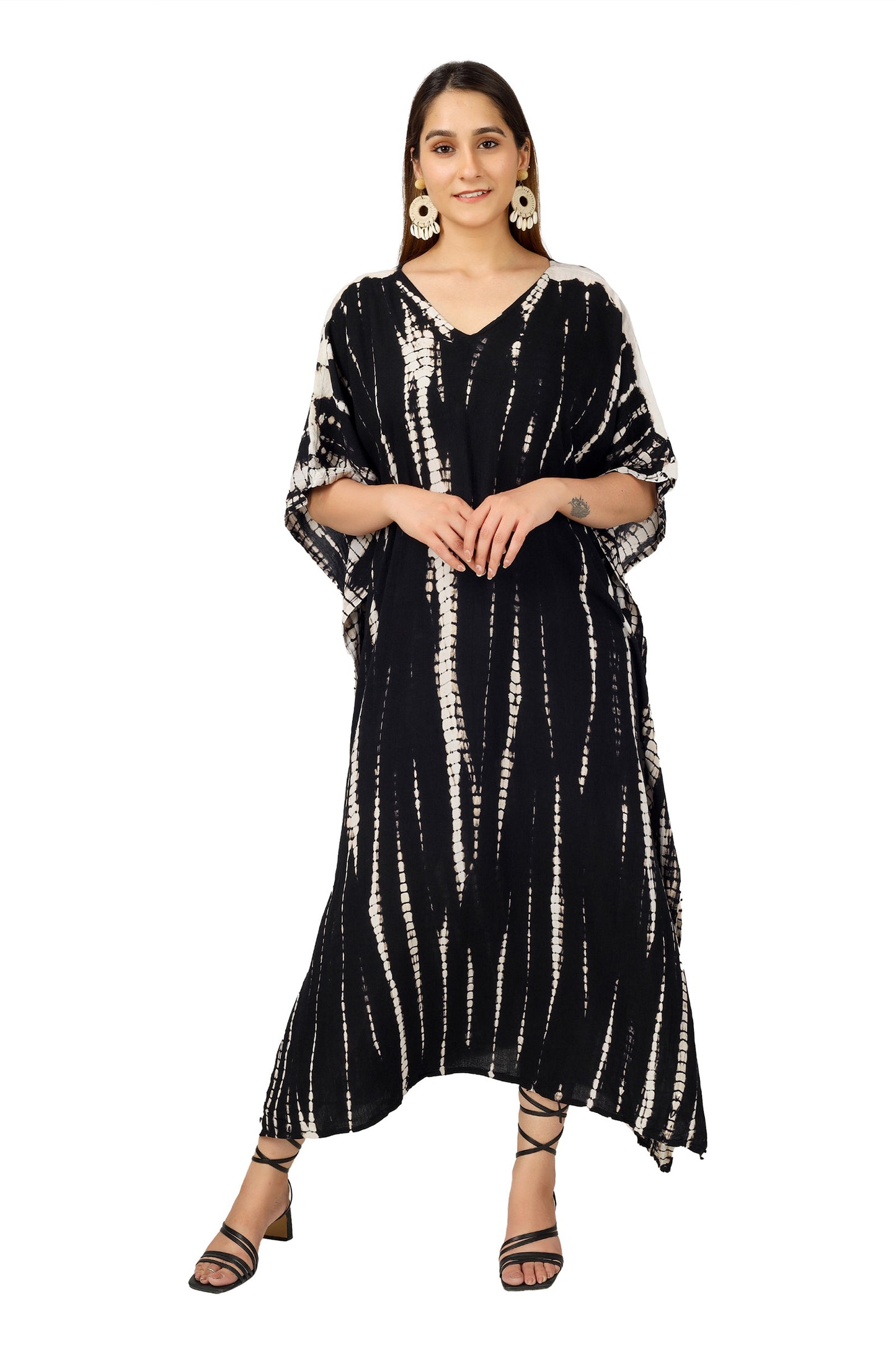 Midnight Streak | Black Tie Dye Kaftan