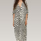 Wild Stripe | Zebra Print Shirt Dress