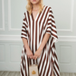 Cocoa Cream | Brown Stripes Kaftan