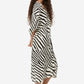 Wild Stripe | Zebra Print Shirt Dress