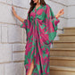 Knotty Nice | Magenta Floral Kaftan Dress