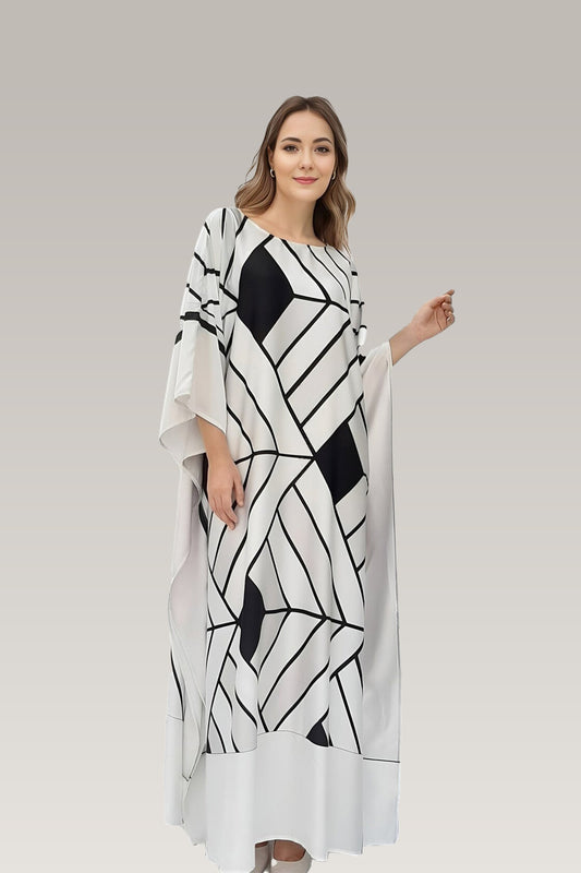 White Oasis Kaftan Dress