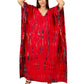 Scarlet Skyline | Red Tie Dye Kaftan