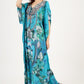 Serenity' Luxe Art Silk Kaftan Dress - Earthen Threads